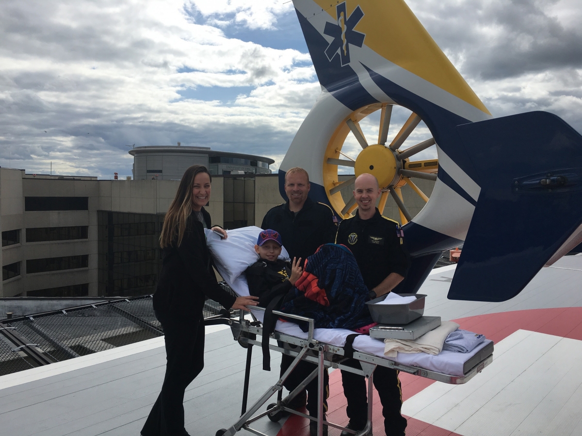 medforce team with patient on stretcher